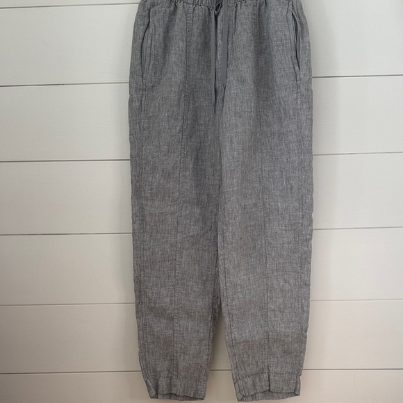 Athleta Light Gray Linen Pants - Picture 5 of 11